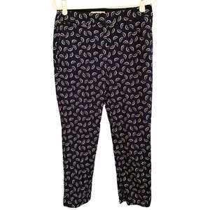 Boden Richmond 7/8 Patterned Trouser, Stretch Chino Size 6 Petite